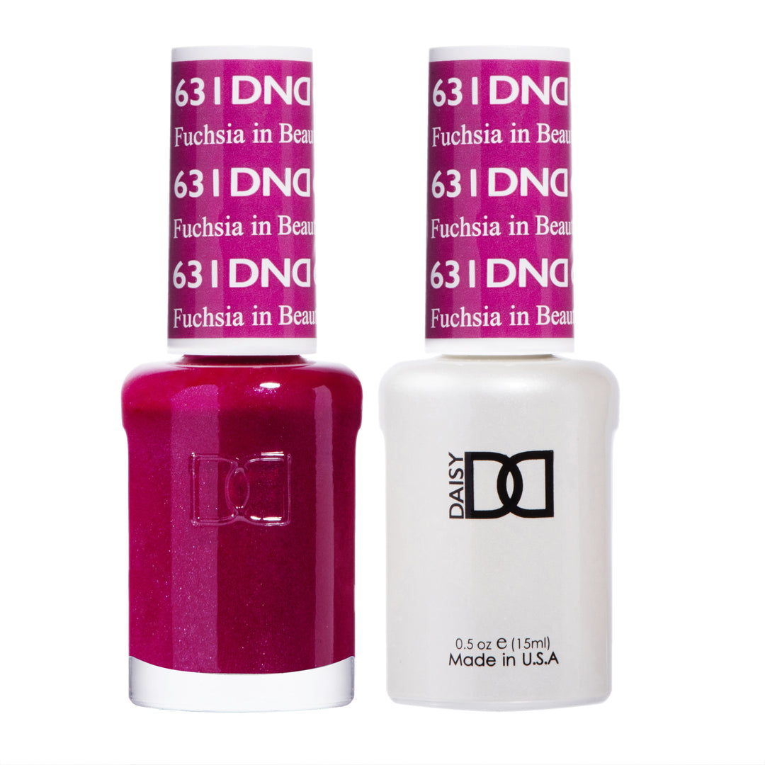 DND DUO Nail Lacquer and UV|LED Gel Polish Fuschia in the Beauty 631 (2 x 15ml)