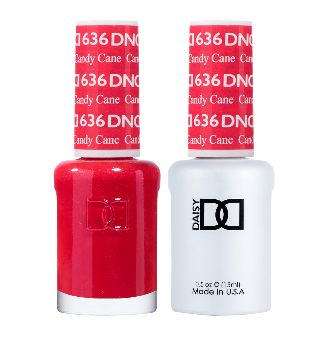 DND DUO Nail Lacquer and UV|LED Gel Polish Candy Cane 636 (2 x 15ml)