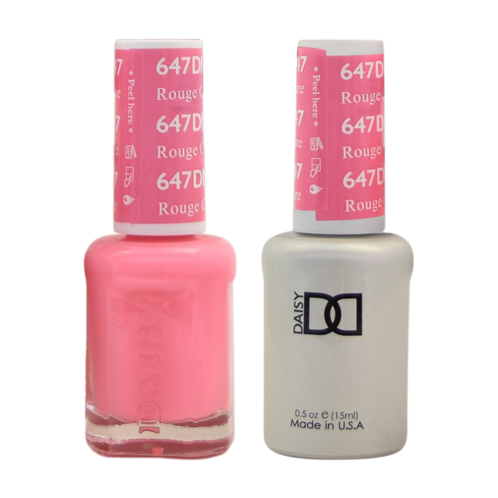 DND DUO Nail Lacquer and UV|LED Gel Polish Rouge Couture 647 (2 x 15ml)