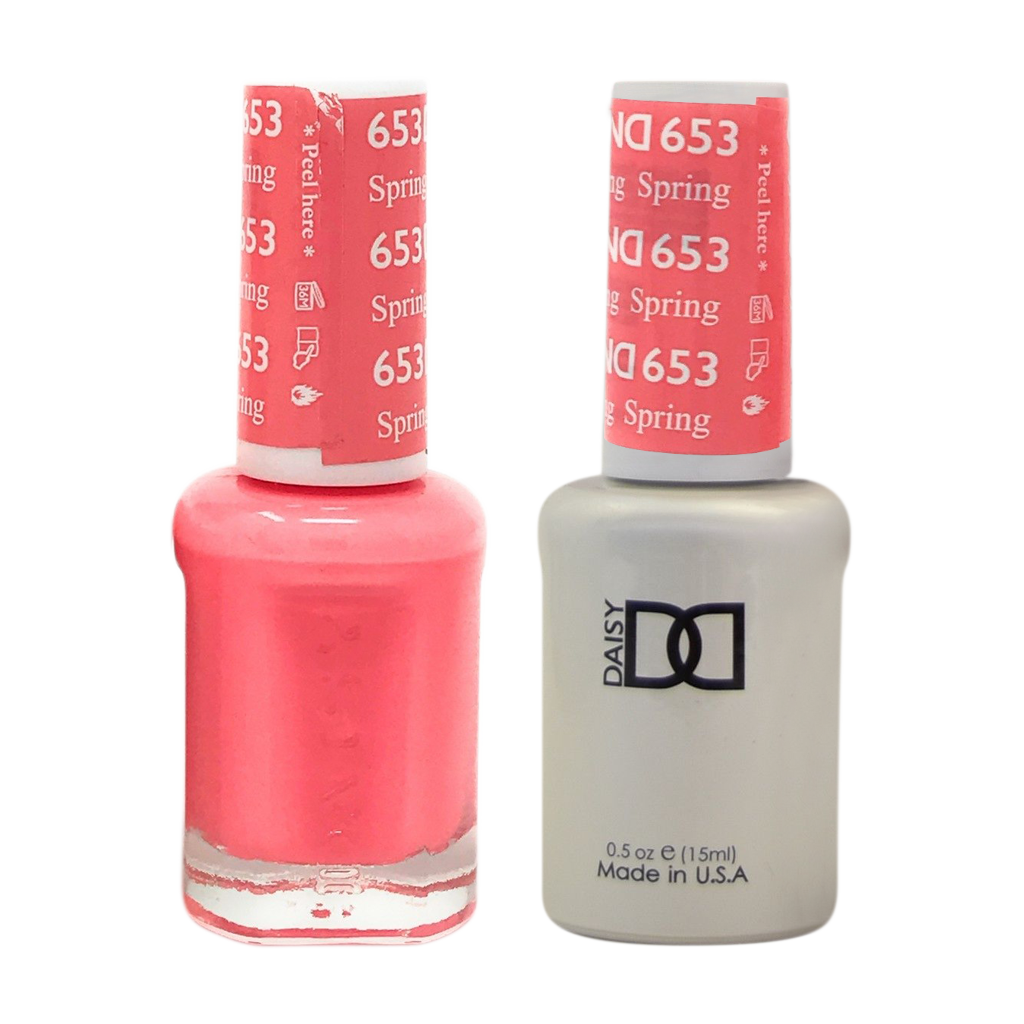 DND DUO Nail Lacquer and UV|LED Gel Polish Spring Fling 653 (2 x 15ml)