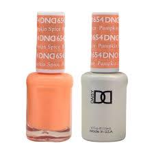 DND DUO Nail Lacquer and UV|LED Gel Polish Pumpkin Spice 654 (2 x 15ml)