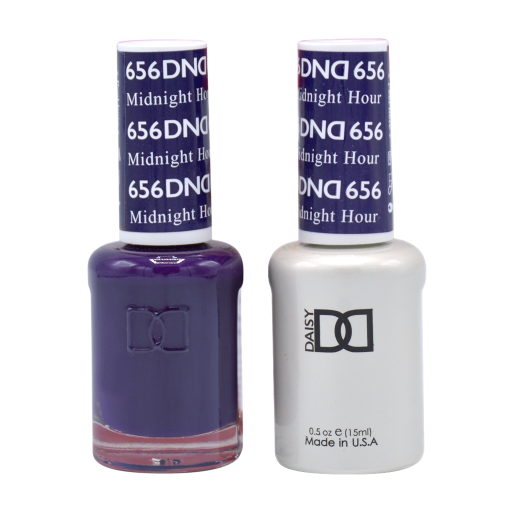 DND DUO Nail Lacquer and UV|LED Gel Polish Midnight Hour 656 (2 x 15ml)