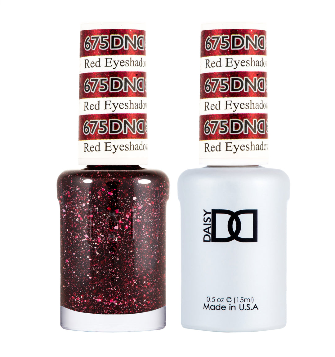 DND DUO Nail Lacquer and UV|LED Gel Polish Red Eyeshadow 675 (2 x 15ml)