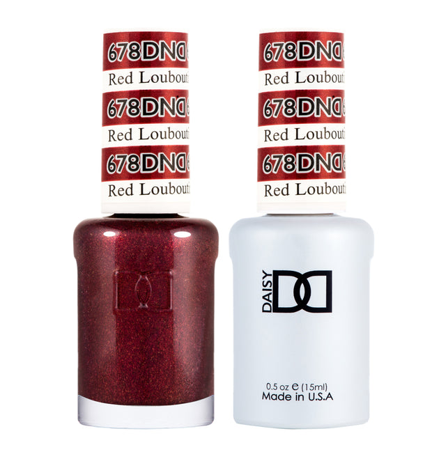DND DUO Nail Lacquer and UV|LED Gel Polish Red Louboutin 678 (2 x 15ml)