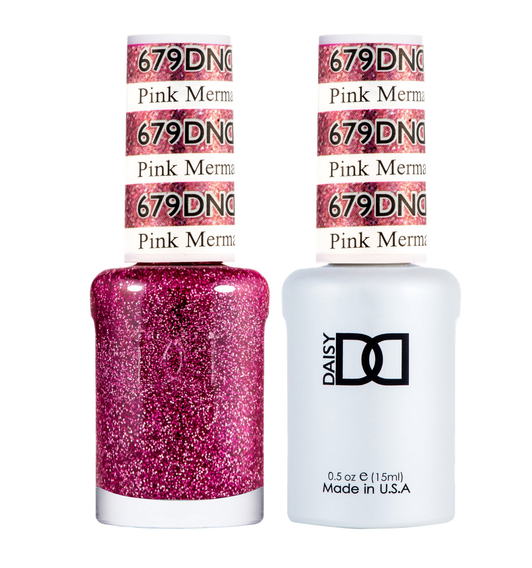 DND DUO Nail Lacquer and UV|LED Gel Polish Pink Mermaid 679 (2 x 15ml)