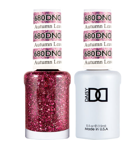 DND DUO Nail Lacquer and UV|LED Gel Polish Autumm Leave 680 (2 x 15ml)