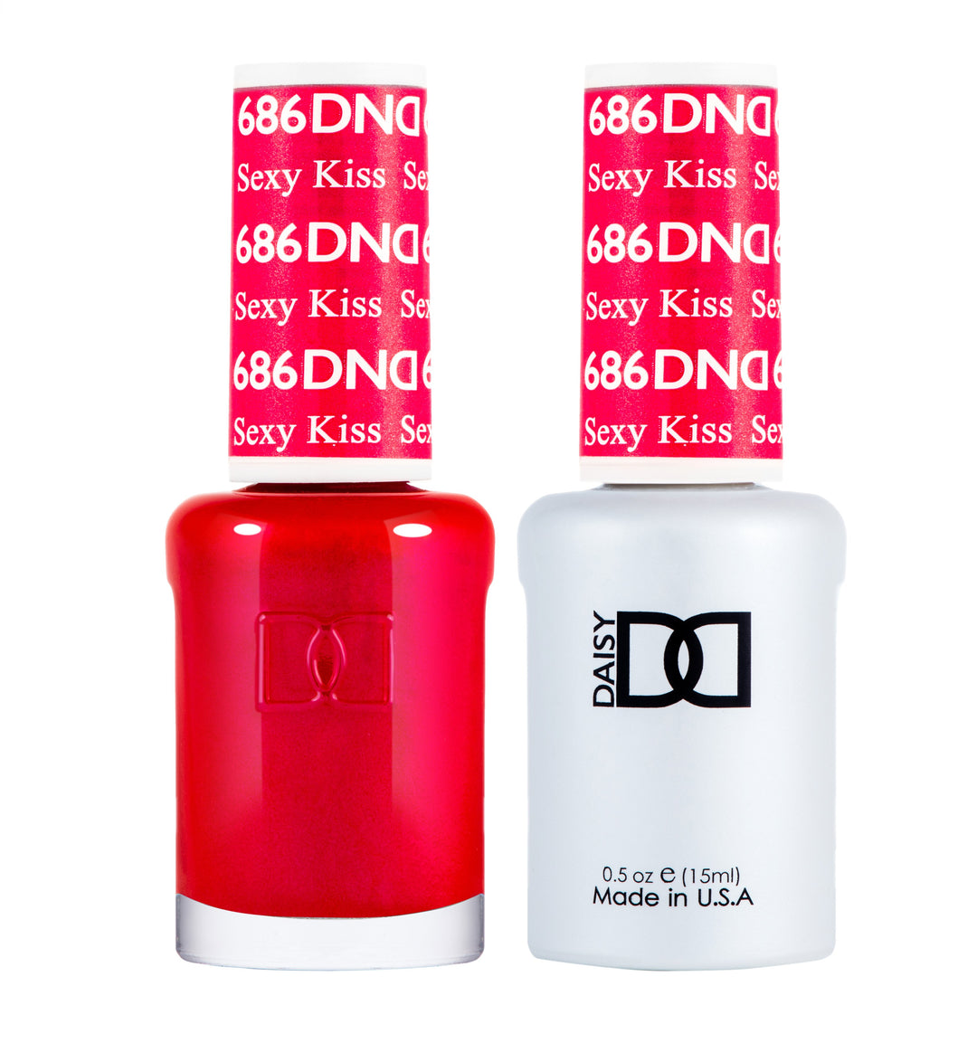 DND DUO Nail Lacquer and UV|LED Gel Polish Sexy Kiss 686 (2 x 15ml)