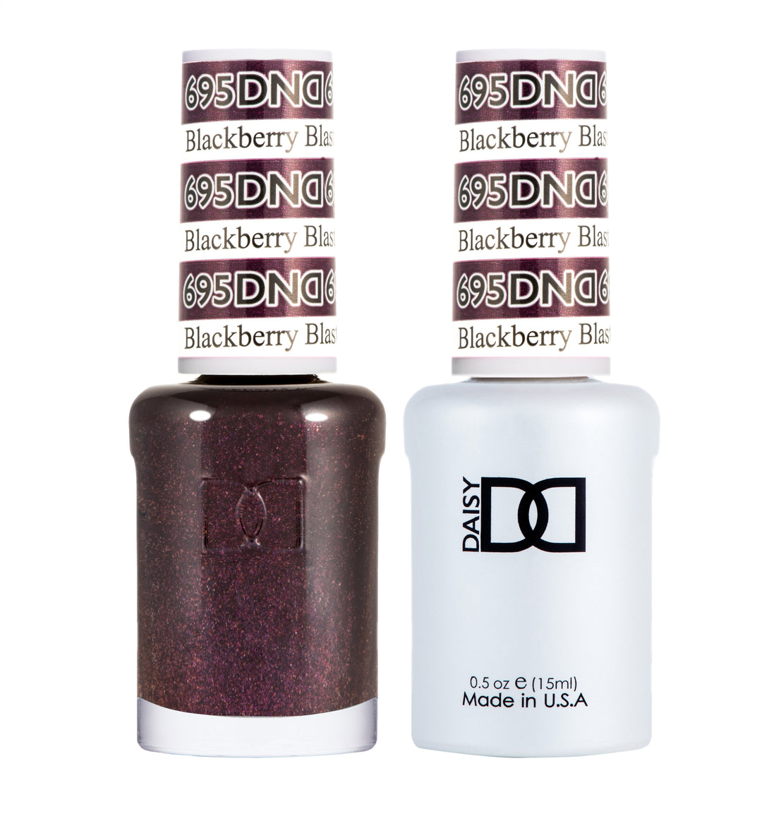 DND DUO Nail Lacquer and UV|LED Gel Polish Blackberry Blast 695 (2 x 15ml)