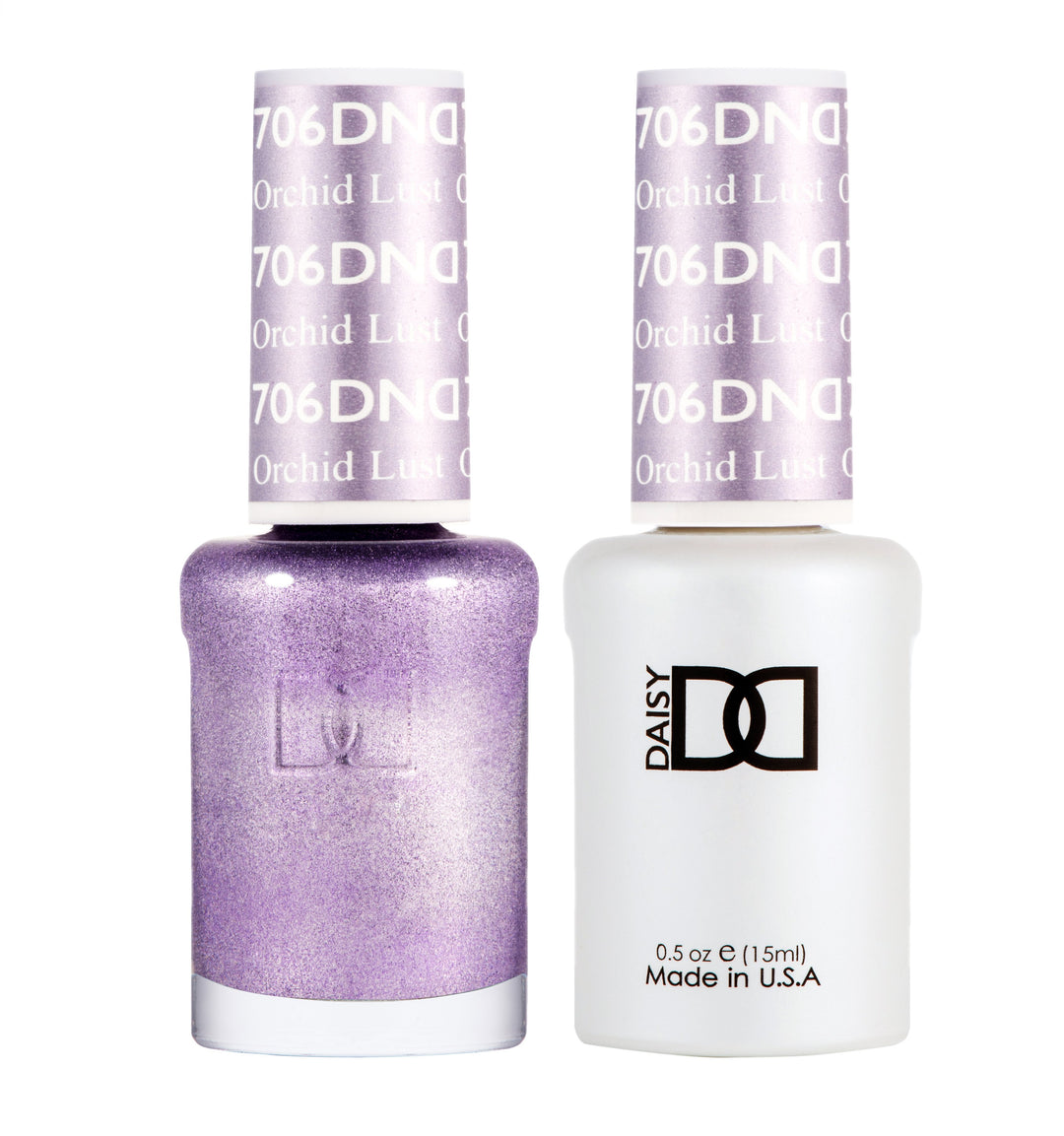 DND DUO Nail Lacquer and UV|LED Gel Polish Orchid Lust 706 (2 x 15ml)
