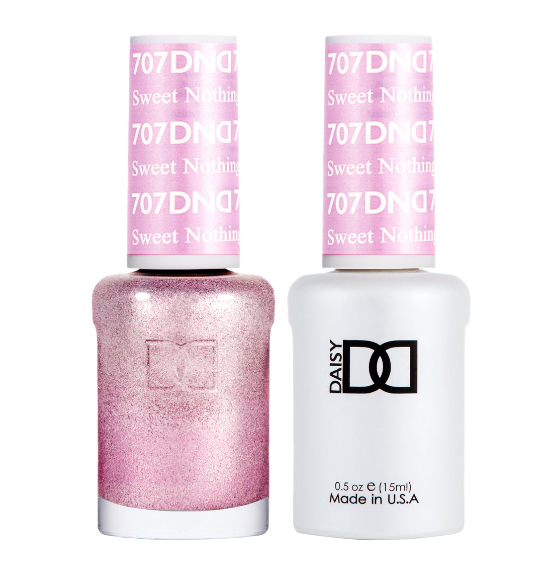 DND DUO Nail Lacquer and UV|LED Gel Polish Sweet Nothing 707 (2 x 15ml)