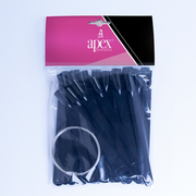 Apex® Professional 50pcs Nail Colour Display Ring (Black, 50 Tips)