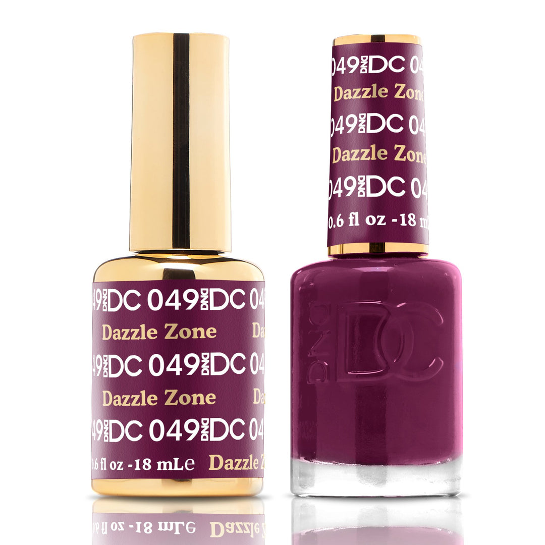 DND DUO Nail Lacquer and UV|LED Gel Polish Dazzle Zone DC049 (18ml)