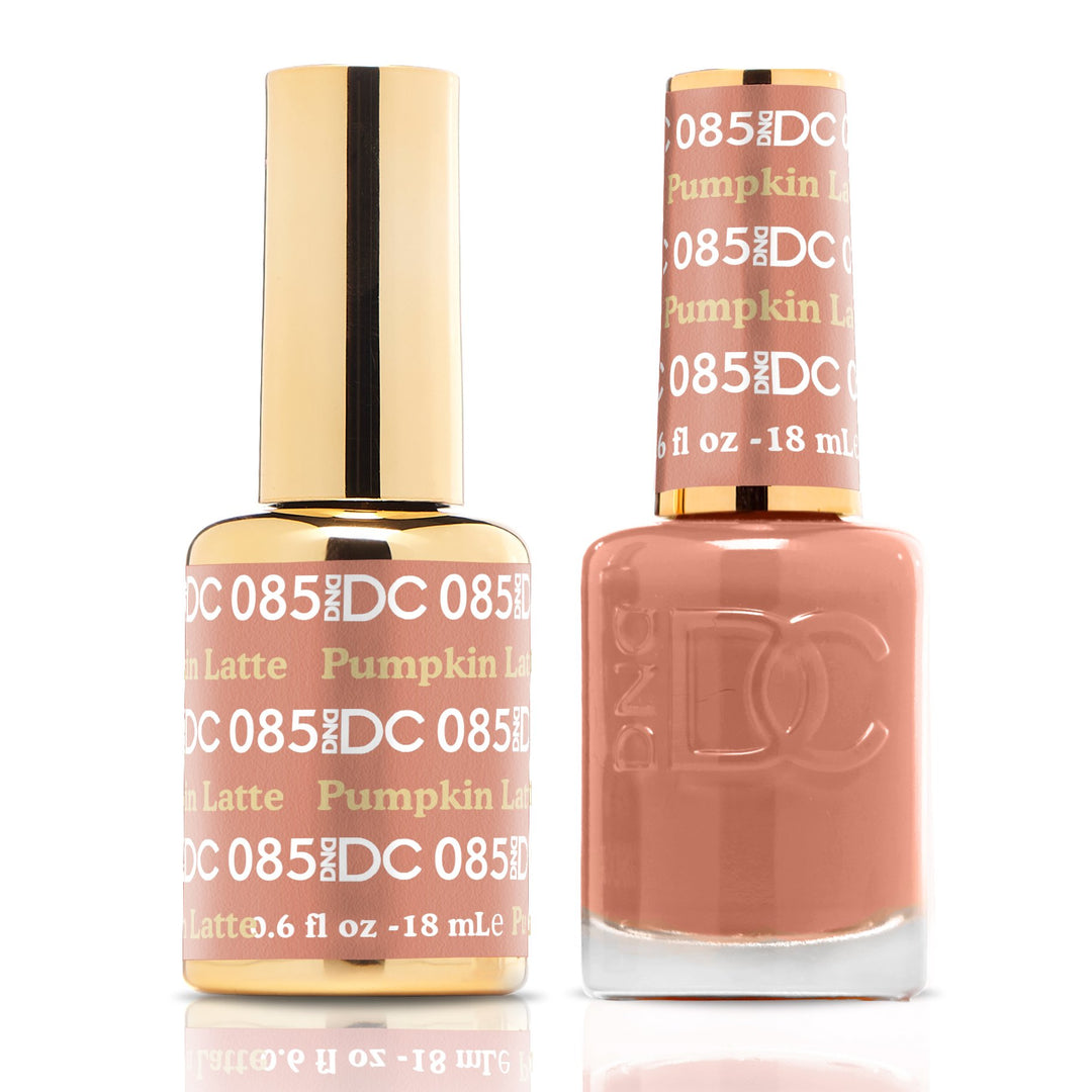 DND DUO Nail Lacquer and UV|LED Gel Polish Pumkin Latte DC085 (18ml)