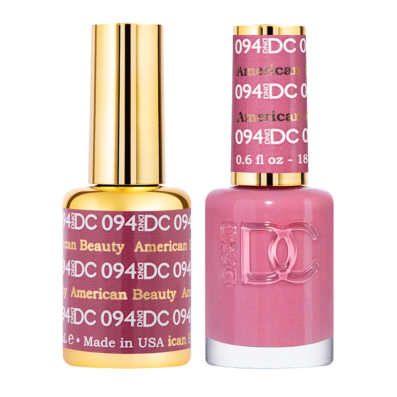 DND DUO Nail Lacquer and UV|LED Gel Polish American Beauty DC094 (18ml)