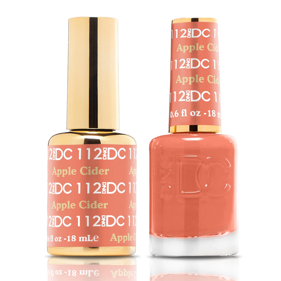DND DUO Nail Lacquer and UV|LED Gel Polish Apple Cider DC112 (18ml)