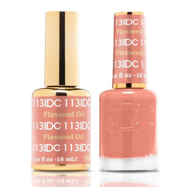 DND DUO Nail Lacquer and UV|LED Gel Polish Flaxseed Oil DC113 (18ml)