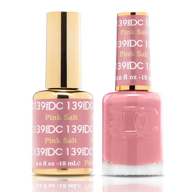 DND DUO Nail Lacquer and UV|LED Gel Polish Pink Soft DC139 (18ml)