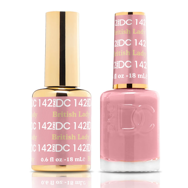DND DUO Nail Lacquer and UV|LED Gel Polish British Lady DC142 (18ml)