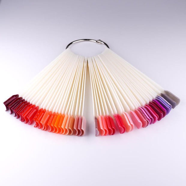 JND 50pcs Nail Colour Display Ring (Natural, 50 Tips)