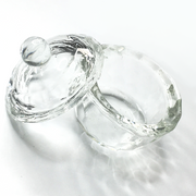 Small Round Glass Dappen Dish (with lids) (10ml)