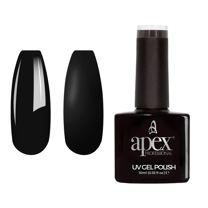 Apex® Professional Gel Polish - Jet Black (10ml)