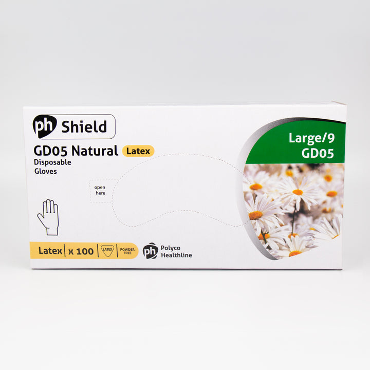 Ph Shield Powder-Free Latex Gloves 100pcs
