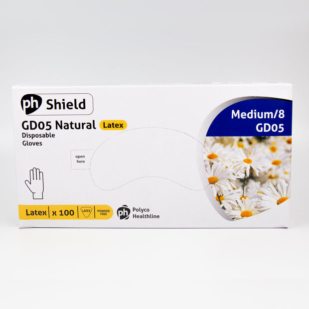 Ph Shield Powder-Free Latex Gloves 100pcs