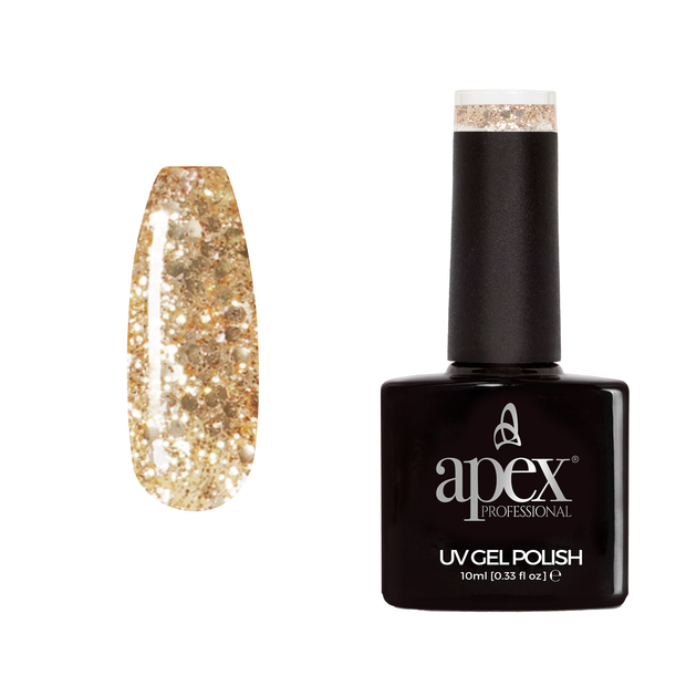 Apex® Professional Gel Polish - Rose Gold Glitter(10ml)