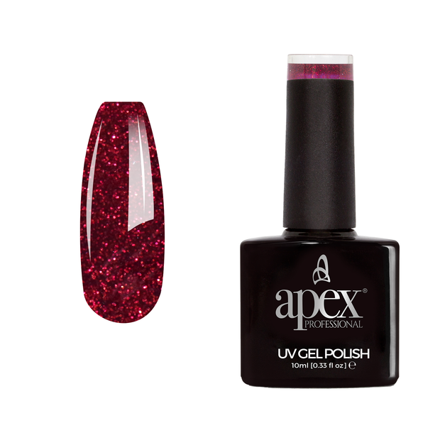 Apex® Professional Gel Polish - Ruby Glitz (10ml)