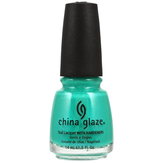 China Glaze Nail Lacquer Turned Up Turquoise  (14ml)