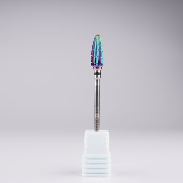 Apex® Professional Tungsten Carbide Electric Nail Drill Bit (Rainbow, Large Cone)
