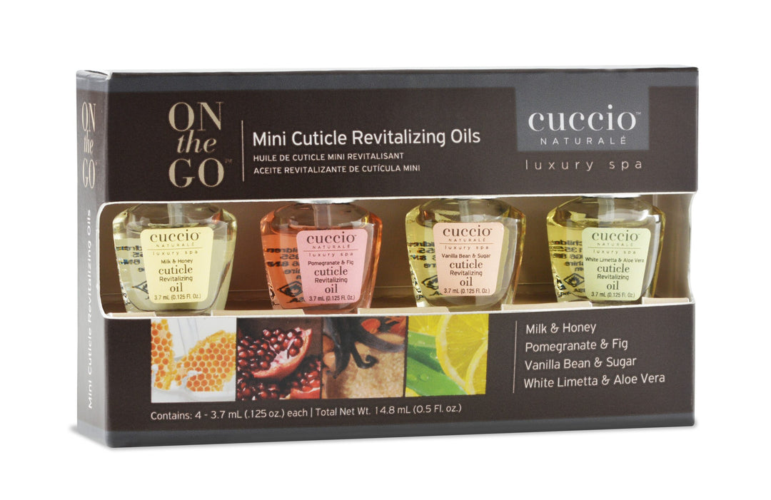 Cuccio On-the-go Mini Cuticle Oils (Set of 4)