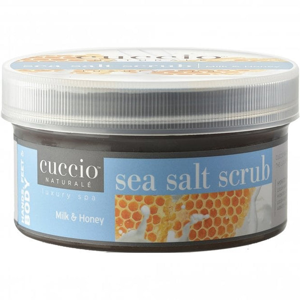 Cuccio Naturale - Sea Salt Scrub for Hands, Feet And Body - Milk And Honey 553g