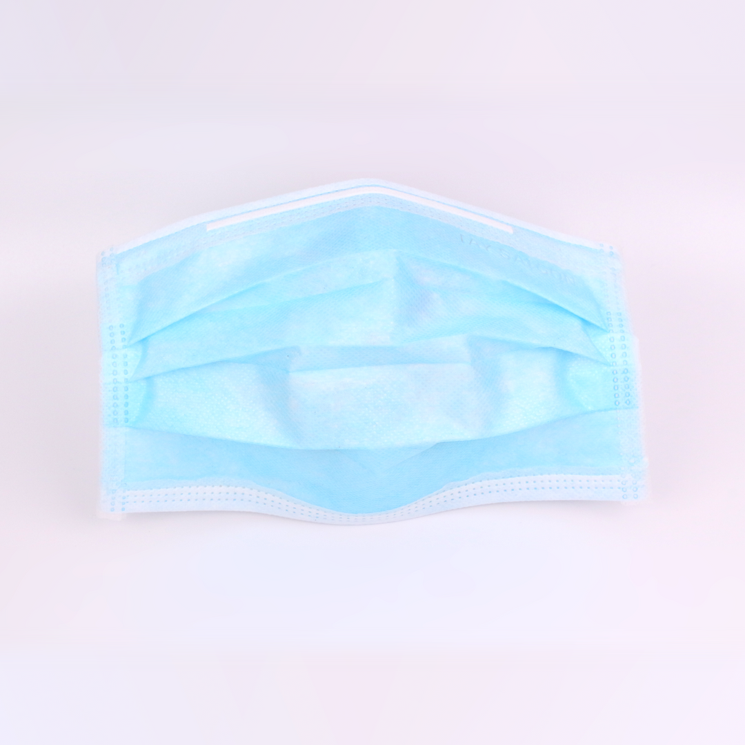 Face Masks 3ply Non-Woven Blue (50Pack)