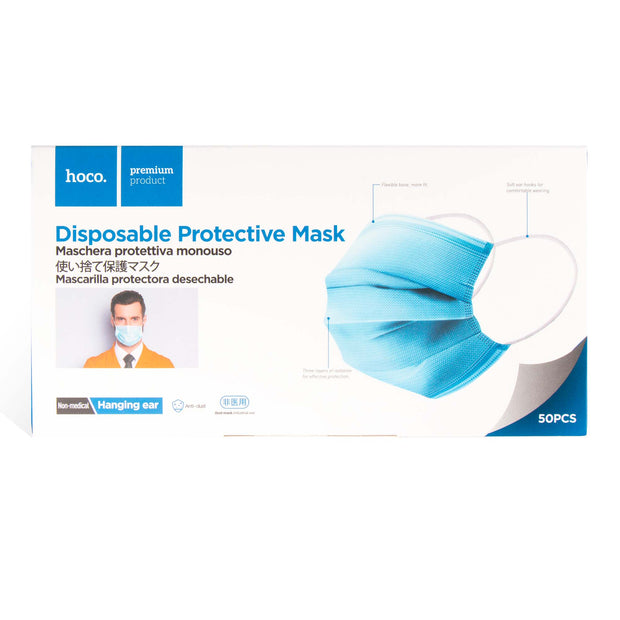 Hoco 3ply Disposable Protective Masks (50pcs)