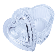 Glass Dappen Dish with Lid (Mini Heart, 10ml)