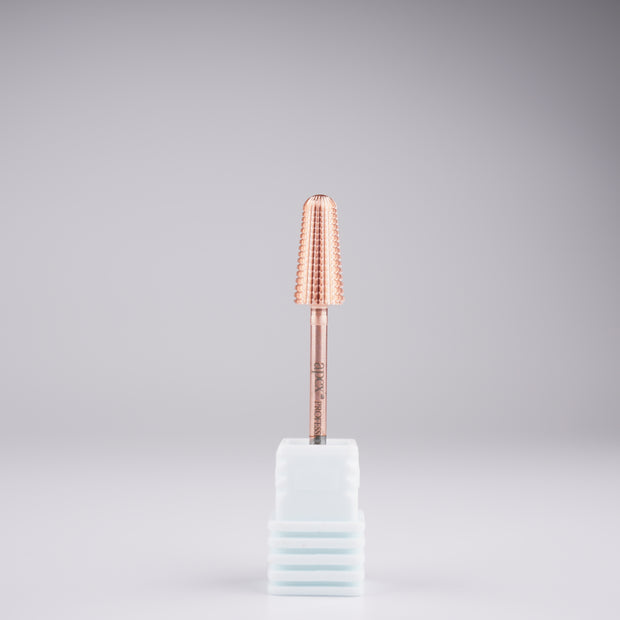 Apex® Professional Tungsten Carbide Electric Nail Drill Bit (Rose Gold, Volcano 2 Way)