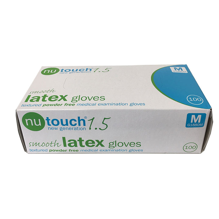 Nutouch Powder Free Textured Latex Gloves (100Pcs)