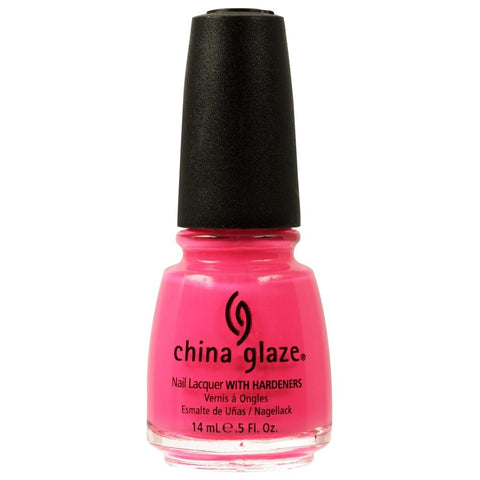 China Glaze Nail Lacquer Shocking Pink  (14ml)