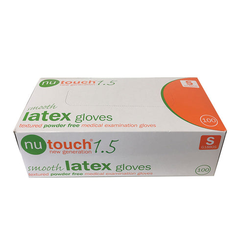 Nutouch Powder Free Textured Latex Gloves (100Pcs)