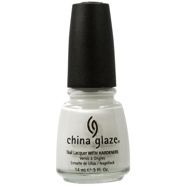 China Glaze Nail Lacquer White on White  (14ml)