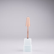 Apex® Professional Tungsten Carbide Electric Nail Drill Bit (Rose Gold, Volcano 2 Way)