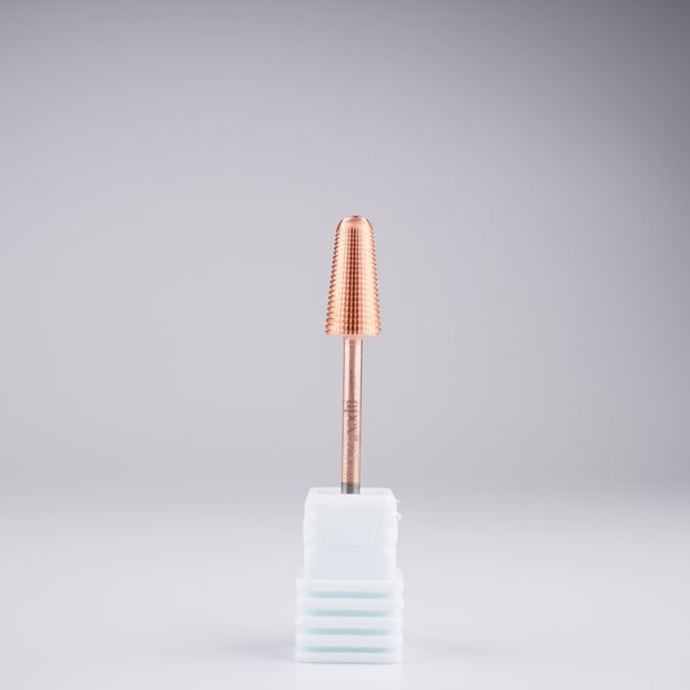 Apex® Professional Tungsten Carbide Electric Nail Drill Bit (Rose Gold, Volcano 2 Way)