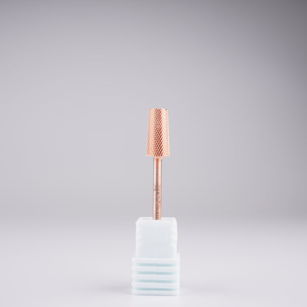 Apex® Professional Tungsten Carbide Electric Nail Drill Bit (Rose Gold, Large Tapered Barrel)