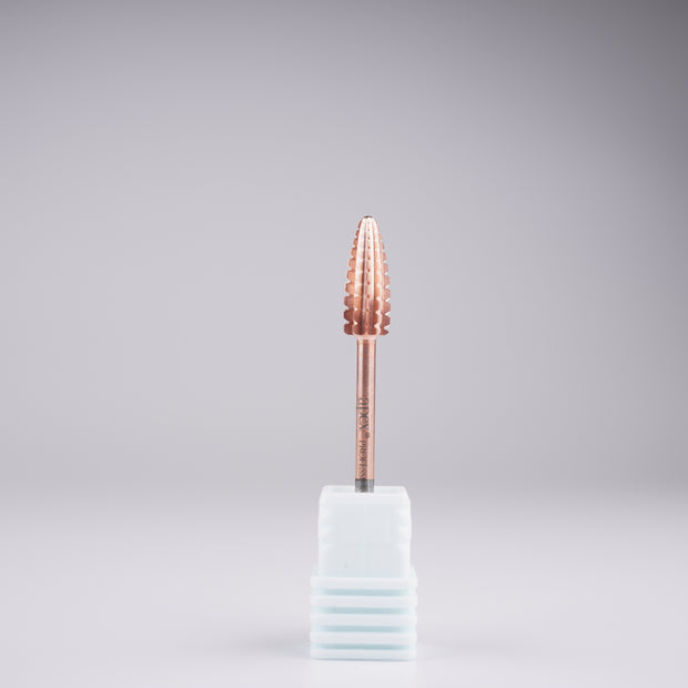 Apex® Professional Tungsten Carbide Electric Nail Drill Bit (Rose Gold, Typhoon 2 Way)